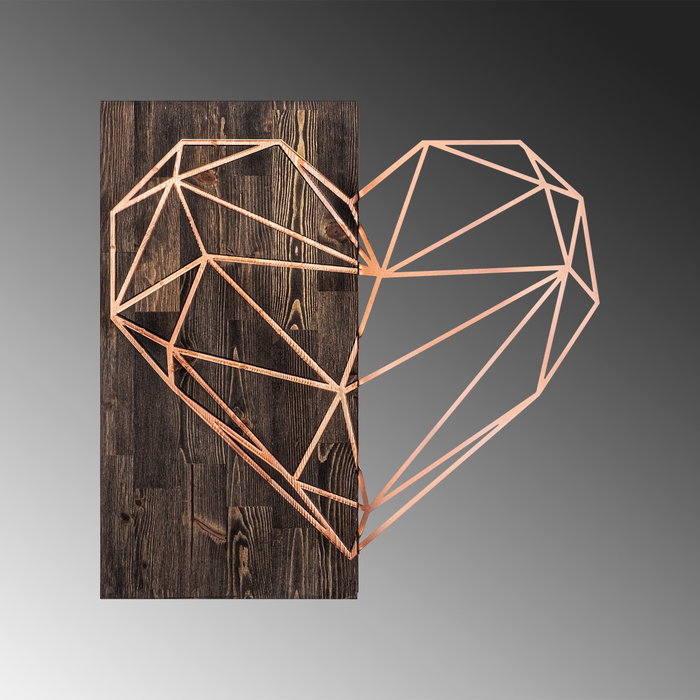Wallity Heart - Nogal y cobre
